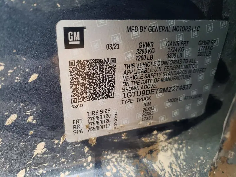 2021 GMC SIERRA K1500 SLT  