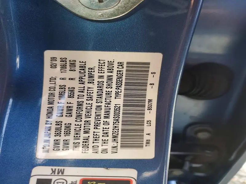 2010 HONDA INSIGHT EX  