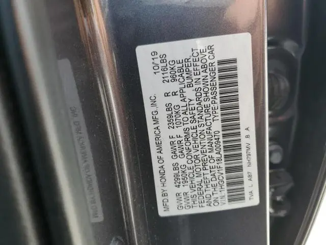 2020 HONDA ACCORD LX  