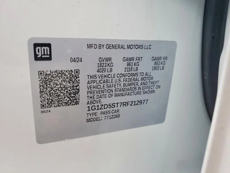 2024 CHEVROLET MALIBU LT  