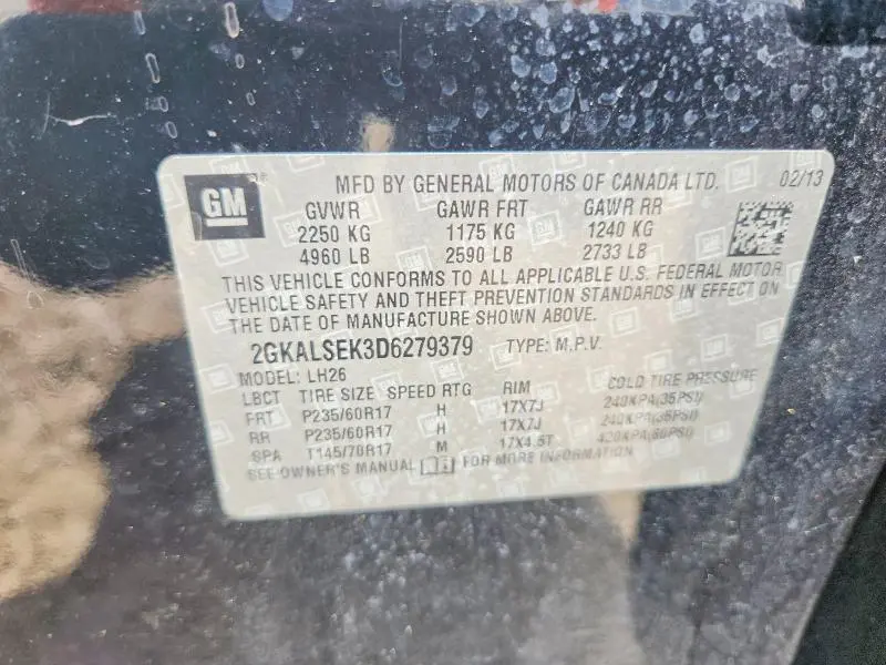 2013 GMC TERRAIN SLE  