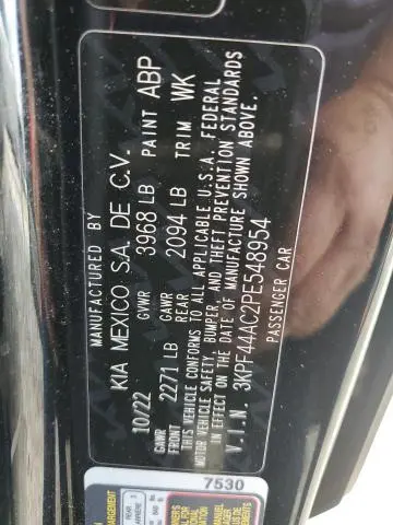 2023 KIA FORTE GT  