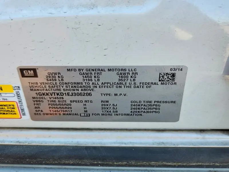 2014 GMC ACADIA DENALI  