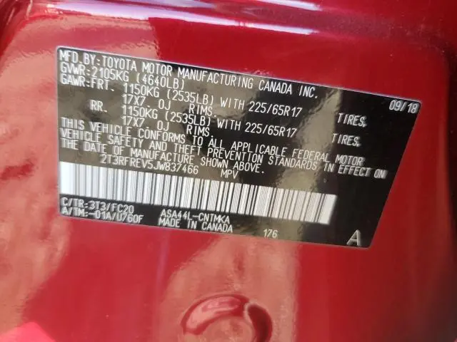 2018 TOYOTA RAV4 ADVENTURE  