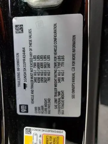 2023 CHEVROLET TAHOE K1500 PREMIER  