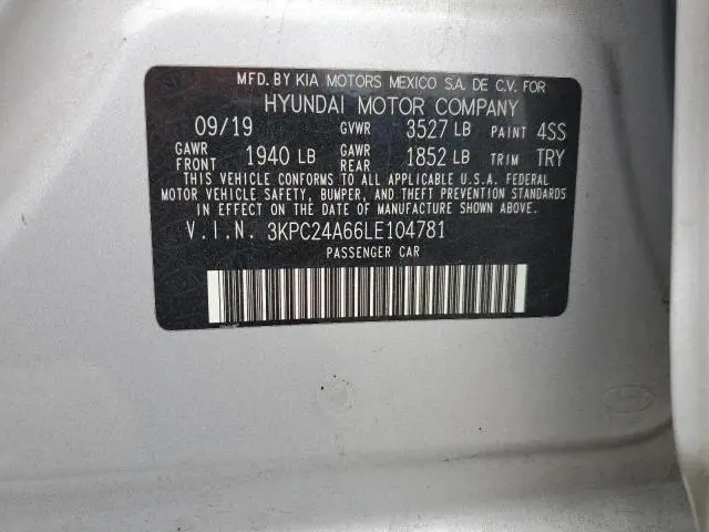 2020 HYUNDAI ACCENT SE  