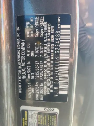 2014 HYUNDAI SANTA FE SPORT   