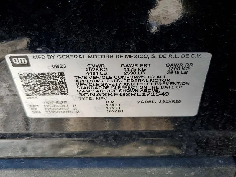 2024 CHEVROLET EQUINOX LT  