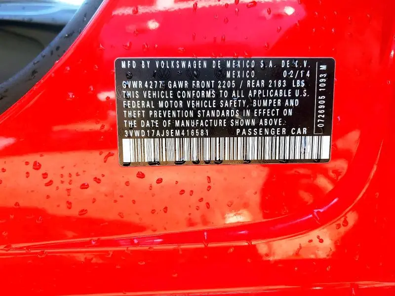 2014 VOLKSWAGEN JETTA SE  