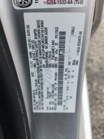 2013 FORD FIESTA SE  