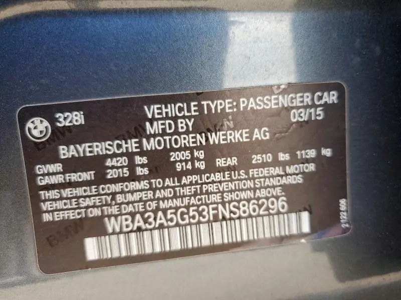 2015 BMW 328 I  