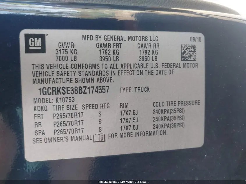 2011 CHEVROLET SILVERADO 1500 LT