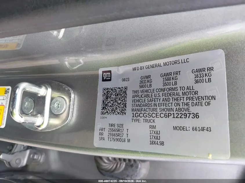 2023 CHEVROLET COLORADO 2WD  SHORT BOX LT