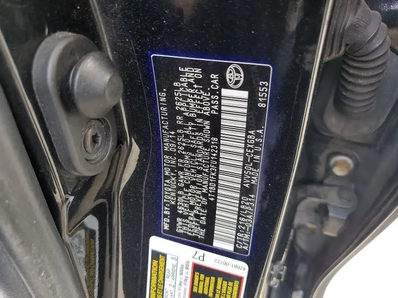 2015 TOYOTA CAMRY HYBRID  