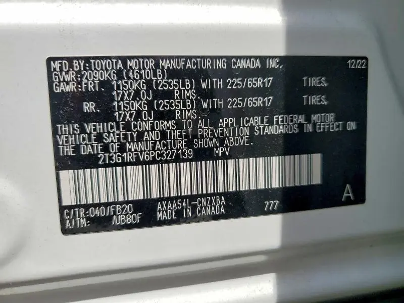 2023 TOYOTA RAV4 LE  