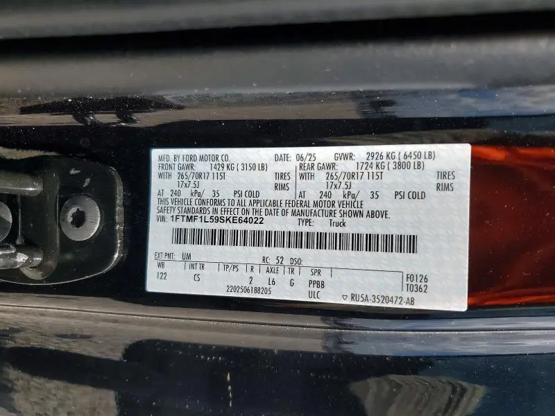 2025 FORD F150 XL  