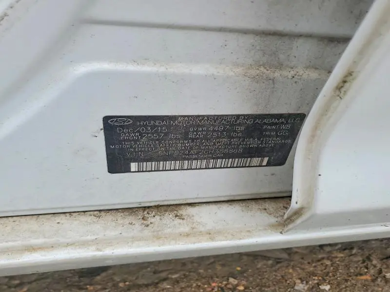 2016 HYUNDAI SONATA   