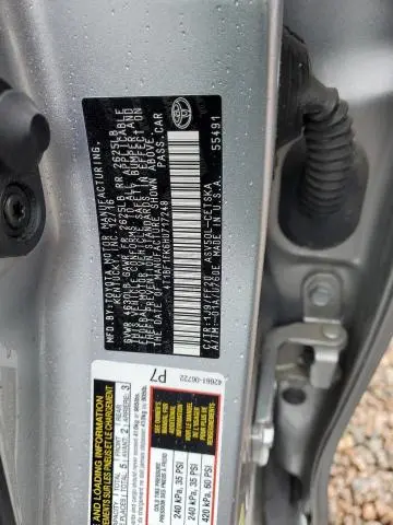 2017 TOYOTA CAMRY LE  