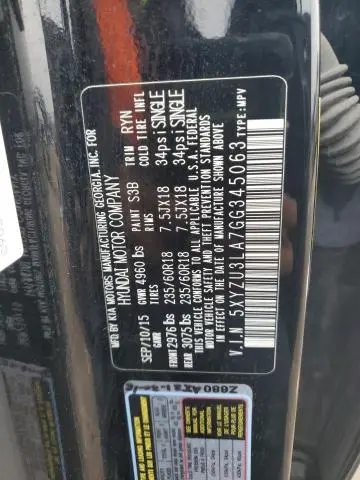 2016 HYUNDAI SANTA FE SPORT   