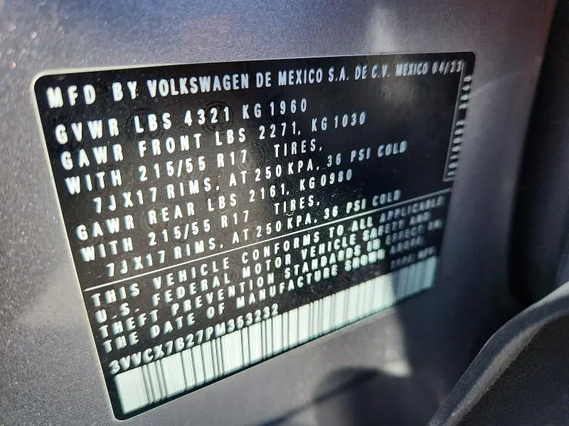 2023 VOLKSWAGEN TAOS S  