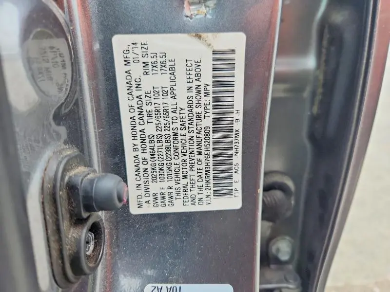 2014 HONDA CR-V EXL  