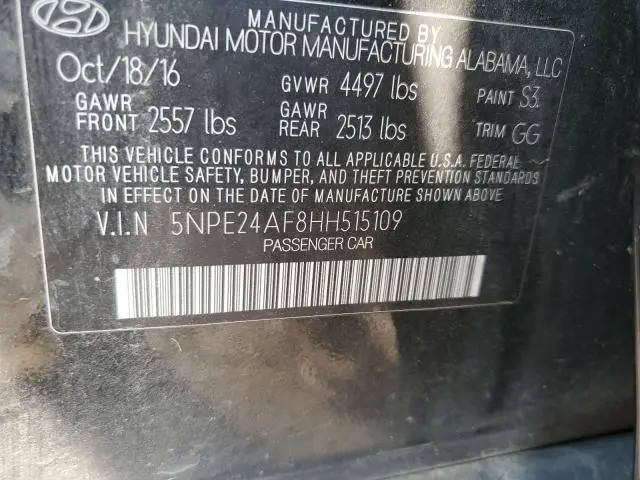 2017 HYUNDAI SONATA SE  