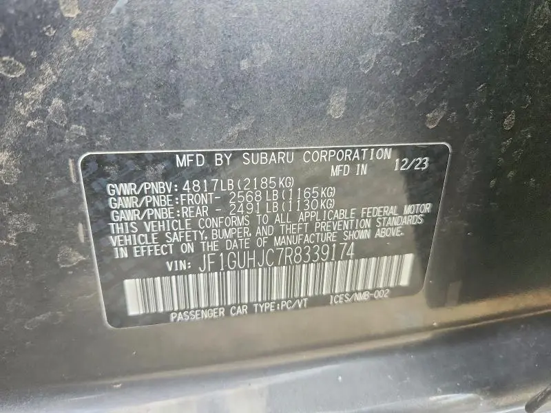 2024 SUBARU IMPREZA RS  