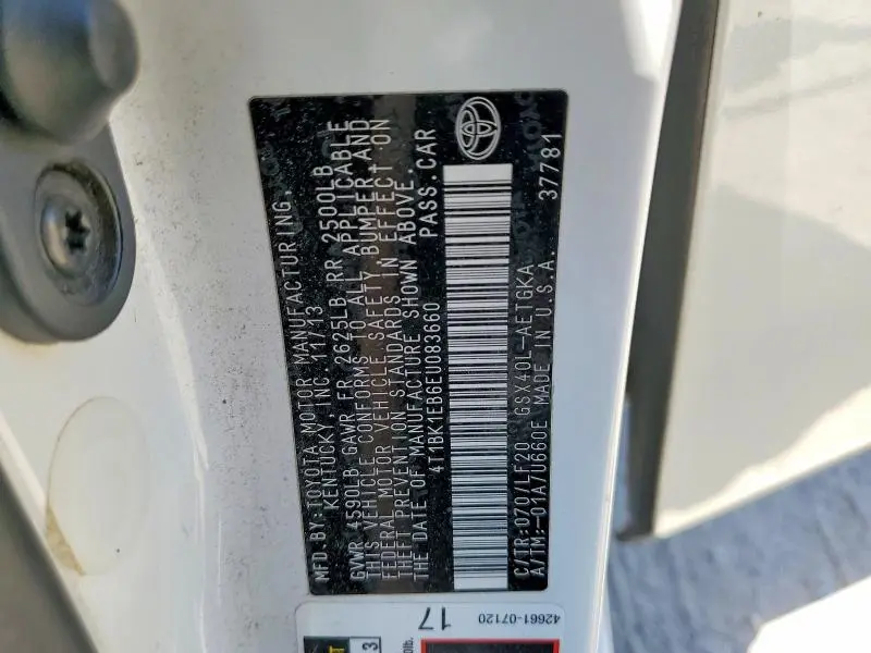 2014 TOYOTA AVALON XLE PREMIUM  