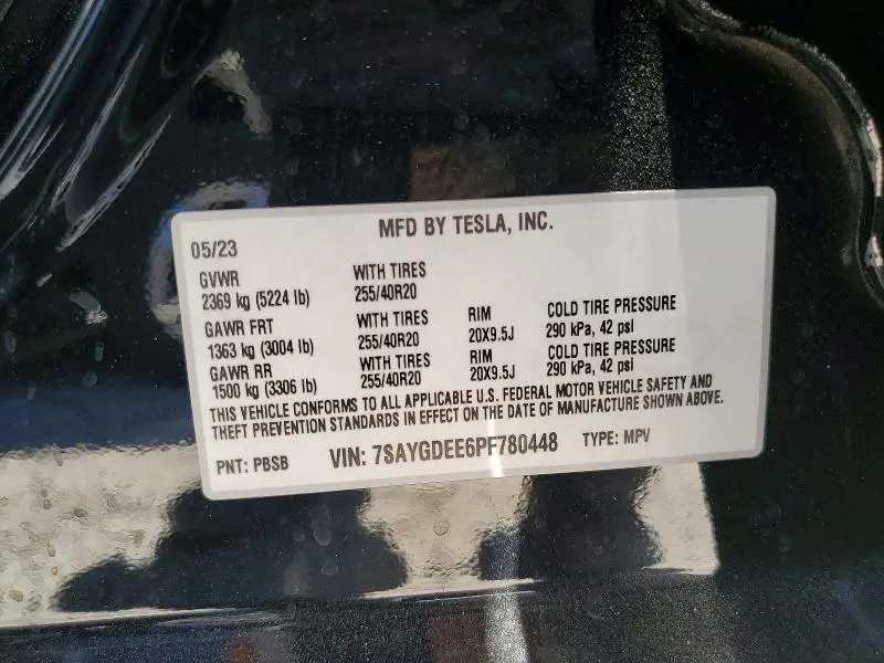2023 TESLA MODEL Y   