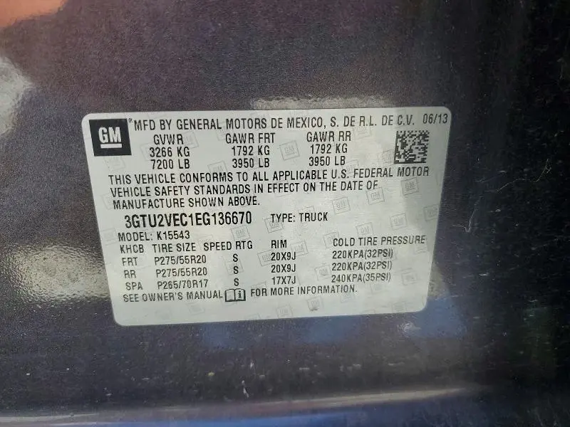 2014 GMC SIERRA K1500 SLT  