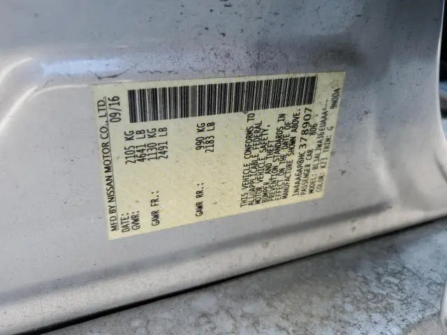 2017 NISSAN MAXIMA 3.5S  