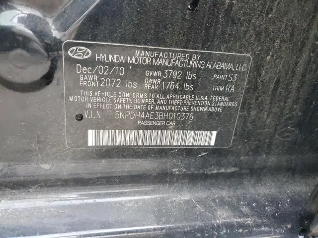 2011 HYUNDAI ELANTRA GLS  