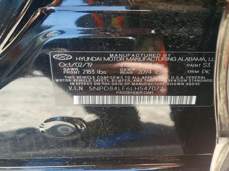 2020 HYUNDAI ELANTRA   