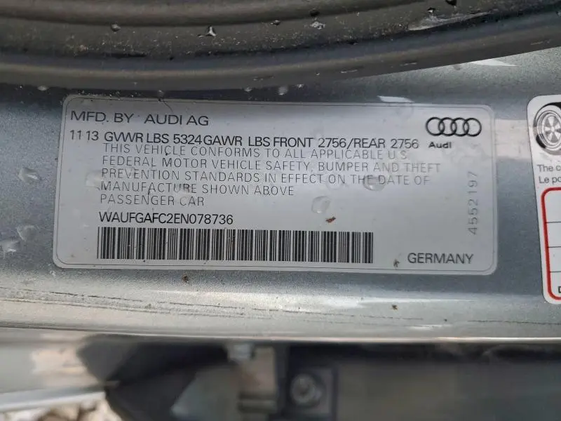 2014 AUDI A6 PREMIUM PLUS  