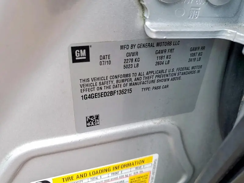 2011 BUICK LACROSSE CXS  