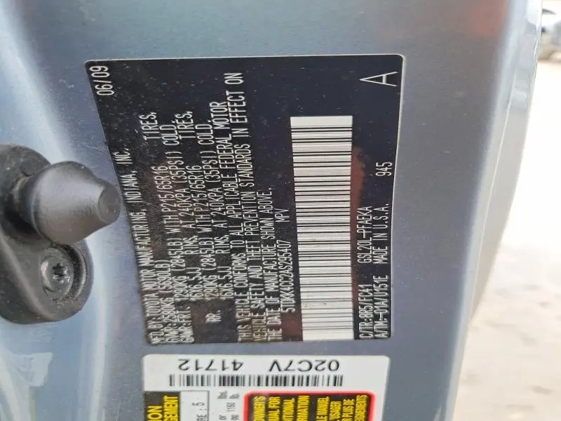 2010 TOYOTA SIENNA LE 7-PASSENGER  