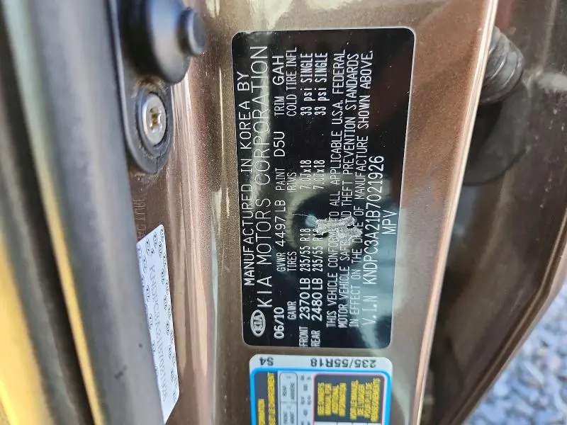 2011 KIA SPORTAGE EX  