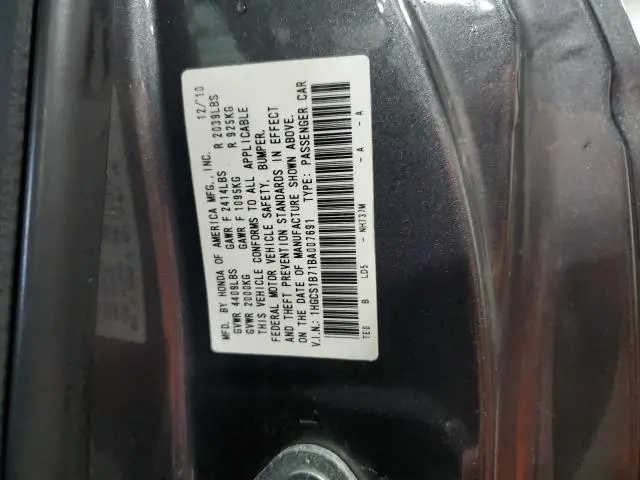 2011 HONDA ACCORD EX