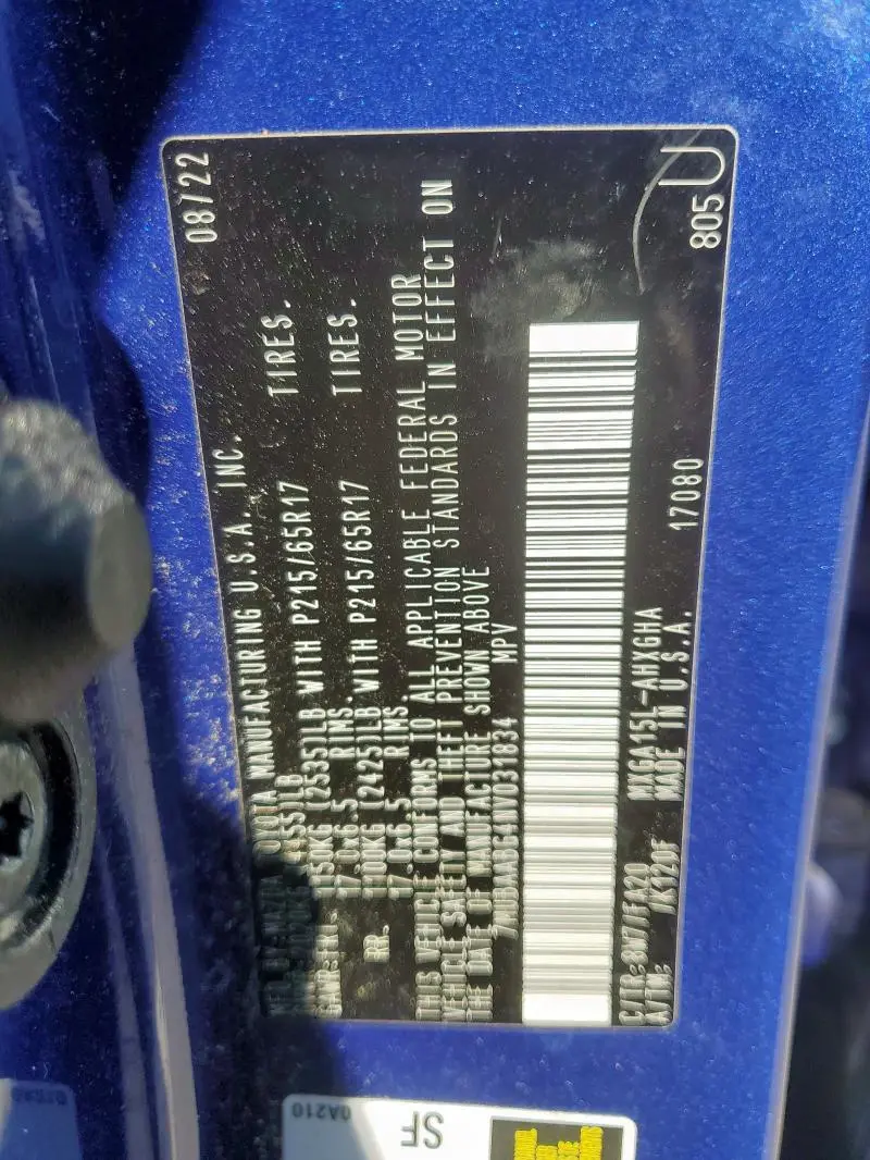 2022 TOYOTA COROLLA CROSS LE  