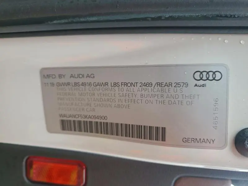 2019 AUDI A5 PREMIUM  