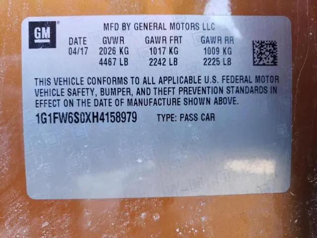 2017 CHEVROLET BOLT EV LT