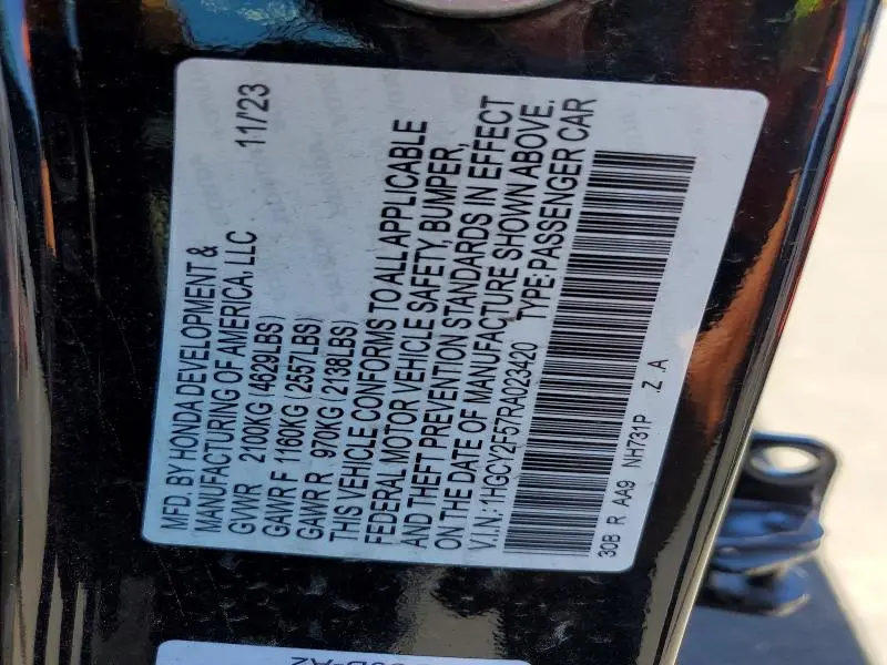 2024 HONDA ACCORD HYBRID SPORT  