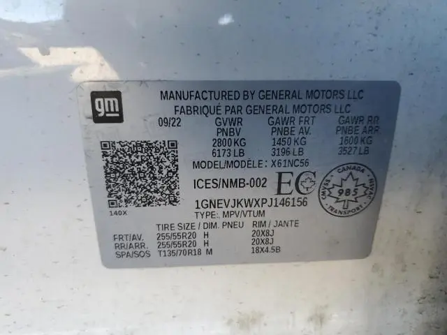 2023 CHEVROLET TRAVERSE RS  