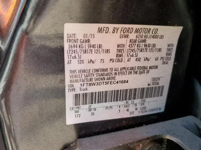 2015 FORD F350 SUPER DUTY  