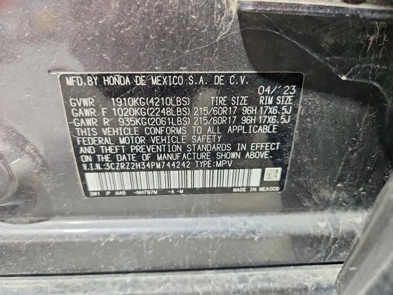 2023 HONDA HR-V LX  