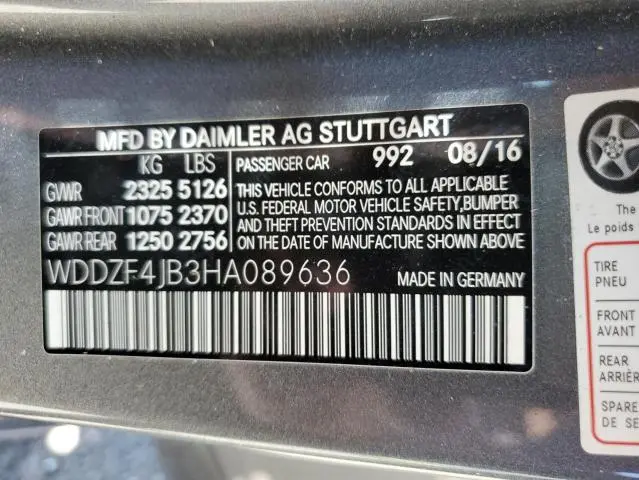 2017 MERCEDES-BENZ E 300  