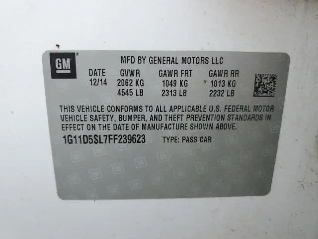 2015 CHEVROLET MALIBU 2LT  