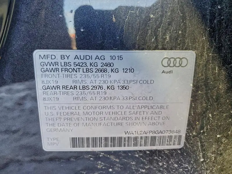2016 AUDI Q5 PREMIUM PLUS  