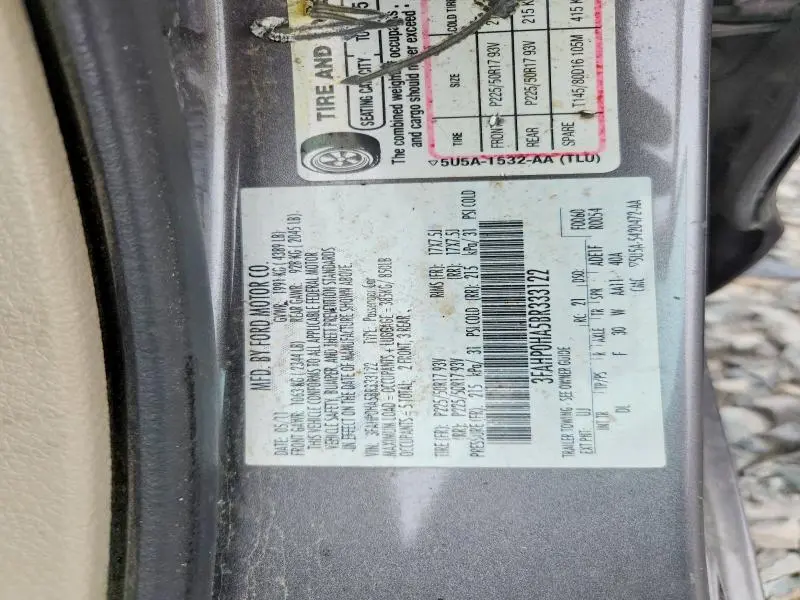 2011 FORD FUSION SE  