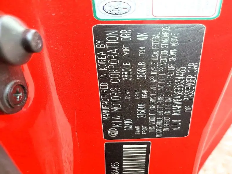 2011 KIA FORTE SX  